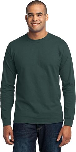 Port & Company Men's Long Sleeve 50/50 Cotton/Poly T Shirt in Saudi Arabia