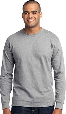Port & Company Men's Long Sleeve 50/50 Cotton/Poly T Shirt in Saudi Arabia