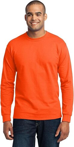 Port & Company Men's Long Sleeve 50/50 Cotton/Poly T Shirt in Saudi Arabia