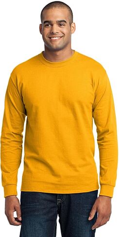 Port & Company Men's Long Sleeve 50/50 Cotton/Poly T Shirt in Saudi Arabia