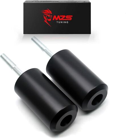 MZS Motorcycle Frame Sliders, Falling Crash Protector Guards No Cut Kits Black Compatible with ZX10R ZX-10R 2016-2023 in Saudi Arabia