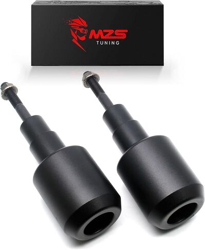 MZS Motorcycle Frame Sliders, Falling Crash Protector Guards No Cut Kits Black Compatible with ZX10R ZX-10R 2016-2023 in Saudi Arabia