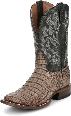 Tony Lama Men's Exotic Caiman Marfa Western Boot Broad Square Toe - Tl5258 in Saudi Arabia