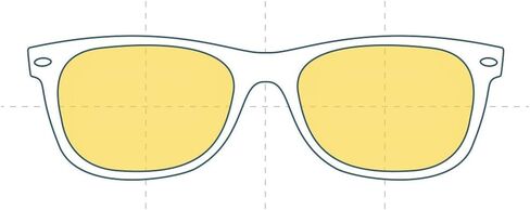 عدسات النظارات الشمسية البديلة المتوافقة مع Oakley Sylas OO9448F (مقاس آسيوي) 58 مم (زوج مطلي بطبقة صفراء غير مستقطبة بحافة SFx) in Saudi Arabia