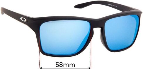 عدسات النظارات الشمسية البديلة المتوافقة مع Oakley Sylas OO9448F (مقاس آسيوي) 58 مم (زوج مطلي بطبقة صفراء غير مستقطبة بحافة SFx) in Saudi Arabia