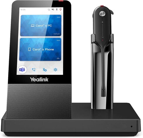 yealink WH67 ترقية سماعات رأس Dect اللاسلكية ، معتمدة الفرق ، متوافقة مع الهاتف المكتبي ، الكمبيوتر الشخصي ، الهاتف المحمول ، سماعة رأس Bluetooth الفردية (أحادية) ، ميكروفون إلغاء الضوضاء ، نطاق 394 قدم ، in Kuwait