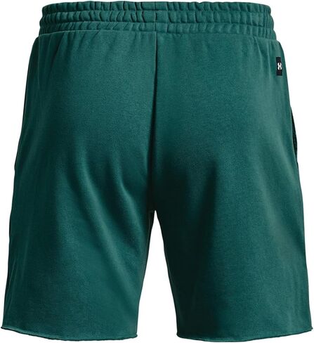 Under Armour Men's Project Rock Heavyweight Terry Shorts 1377439 (as1, Alpha, l, Regular, Regular, Coastal Teal/Ivory - 722) in Saudi Arabia