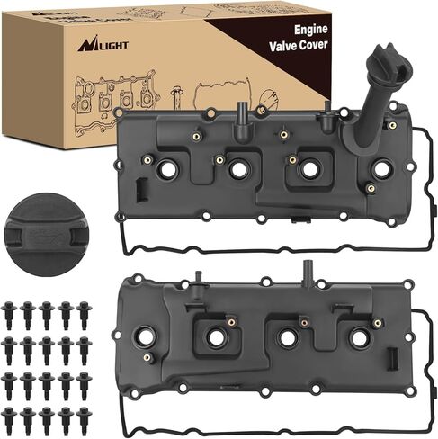 Nilight Engine Valve Cover Set for Chevy Cruze 2010 2011 2012 2013 2014 2015 2016, Sonic 2012-2018, Trax 2013-2017 2018 2019 2020, Astra 2008 2009, Aveo Aveo5 2009 2010 2011 (Bolts Included) in Kuwait