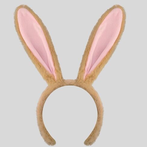 Delfd 10 Count Pink Bunny Ears Headband for Adults – Plush Rabbit Ears Headband for Easter, Costume, Halloween, or Everyday Use Bunny Ear Bulk in Saudi Arabia