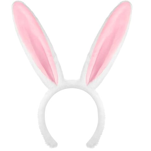 Delfd 10 Count Pink Bunny Ears Headband for Adults – Plush Rabbit Ears Headband for Easter, Costume, Halloween, or Everyday Use Bunny Ear Bulk in Saudi Arabia
