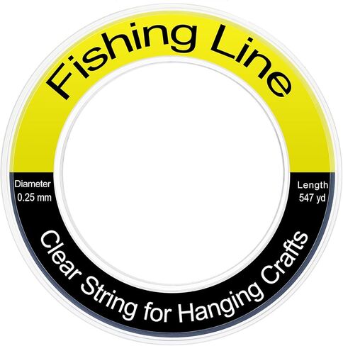 سلك خط صيد صافٍ ، 755 قدمًا غير مرئي سلسلة نايلون صافية لتعليق البالون إكليل الحرف اليدوية. in Kuwait