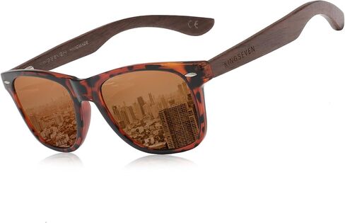 KINGSEVEN Black Walnut Sunglasses For Men And Women Wood Polarized Sun Glasses Men's Glasses Handmade UV400 Sunglasses in Saudi Arabia