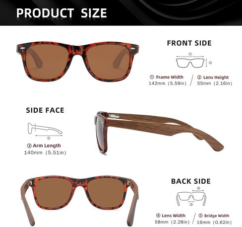 KINGSEVEN Black Walnut Sunglasses For Men And Women Wood Polarized Sun Glasses Men's Glasses Handmade UV400 Sunglasses in Saudi Arabia