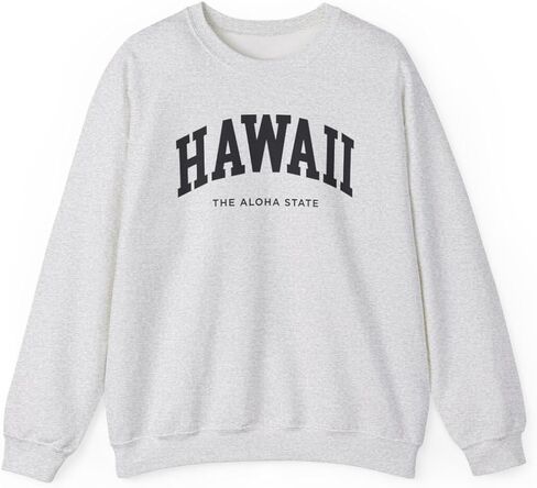 سويت شيرت بياقة دائرية للبالغين من الجنسين من CUSTOMI Hawaii in Kuwait