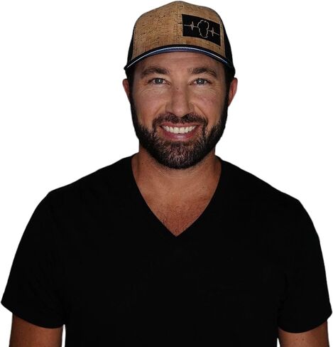 The Heartbeat Brand Tahoe Hat - Baseball Hat Fit - Cork - Black in Saudi Arabia