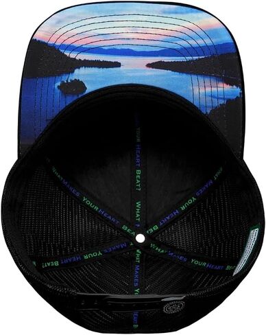 The Heartbeat Brand Tahoe Hat - Baseball Hat Fit - Cork - Black in Saudi Arabia