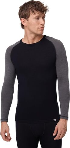 التحمل الدنماركي Merino Merino Thermal Underwear Mens ، Thereal Long Sleeve Mens ، أعلى حراري للرجال ، الأكمام الطويلة ، رجال طبقة صوف Merino ، مع أو بدون حزمة كبيرة من السوستة الخضراء الداكنة 1 in Kuwait