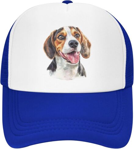 YNHXYFT Beagle Mesh Baseball Cap, Aesthetic Dog Adjustable Trucker Hat Snapback Hunting Hat for Men Women in Saudi Arabia