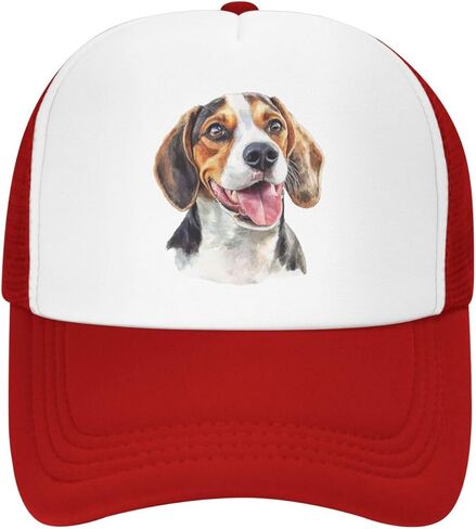 YNHXYFT Beagle Mesh Baseball Cap, Aesthetic Dog Adjustable Trucker Hat Snapback Hunting Hat for Men Women in Saudi Arabia