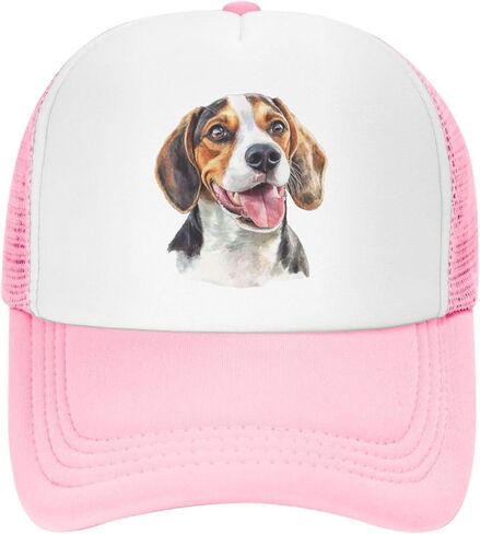 YNHXYFT Beagle Mesh Baseball Cap, Aesthetic Dog Adjustable Trucker Hat Snapback Hunting Hat for Men Women in Saudi Arabia
