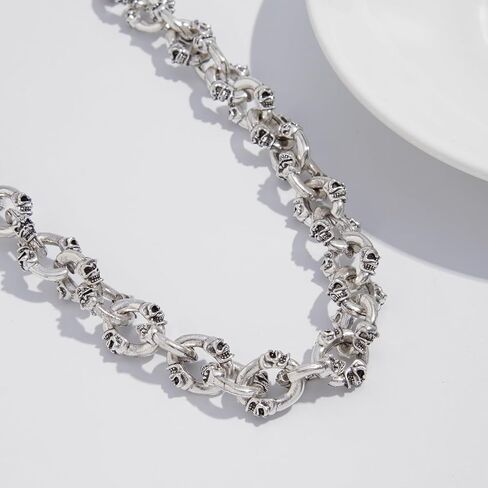 FOUTOUKEEP Skull Pants Chain Jeans Chains Clothing Accessories for Men Women, Hip Hop Gothic Punk 120G Heavy Duty Alloy, 56CM, Streetwear Hip Hop in Kuwait