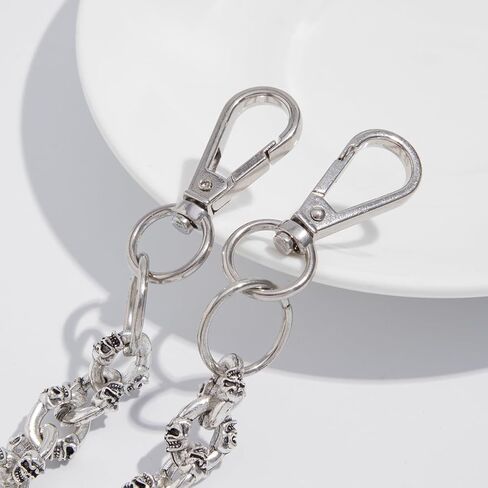 FOUTOUKEEP Skull Pants Chain Jeans Chains Clothing Accessories for Men Women, Hip Hop Gothic Punk 120G Heavy Duty Alloy, 56CM, Streetwear Hip Hop in Kuwait