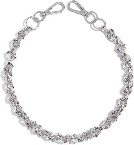 FOUTOUKEEP Skull Pants Chain Jeans Chains Clothing Accessories for Men Women, Hip Hop Gothic Punk 120G Heavy Duty Alloy, 56CM, Streetwear Hip Hop in Kuwait