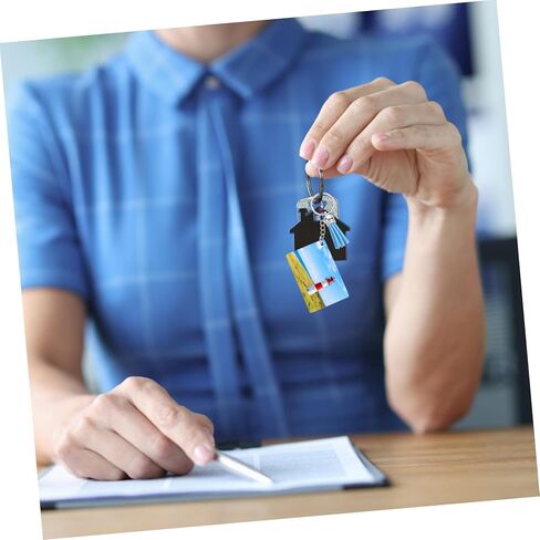 10 مجموعات من سلسلة المفاتيح التسامي فارغة DIY المعلقات للمشاريع الحرفية لسحاب تسحب العلامات الحالية وزخارف سلسلة المفاتيح اليدوية in Saudi Arabia