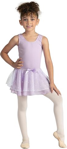 Danshuz DanzNmotion Girls طبقة مزدوجة مع تنورة رقص ثلاثية الأبعاد in Kuwait