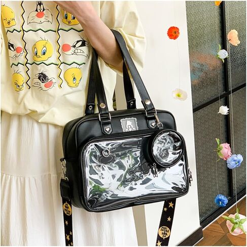 حقيبة يد KeAiDMon Ita حقيبة كروس بودي Kawaii Pin عرض حقيبة كتف للحفلات التنكرية in Kuwait