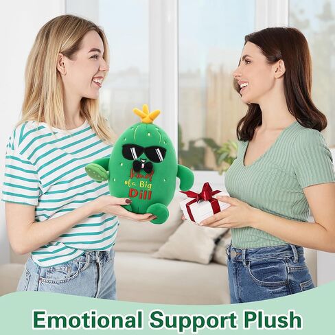 NIUBEHOHO دعم عاطفي هدية مخلل قطيفة - وسادة حيوانات محشوة مخللة تصميم مضحك مثالية لمحبي الأطفال 10 بوصة in Kuwait