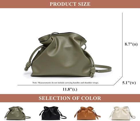 LANGSER Soft Cloud Crossbody Bags for Women Designer Shoulder bags Purse and Handbags Fashion Magnetic Button Dumpling Bag in Saudi Arabia