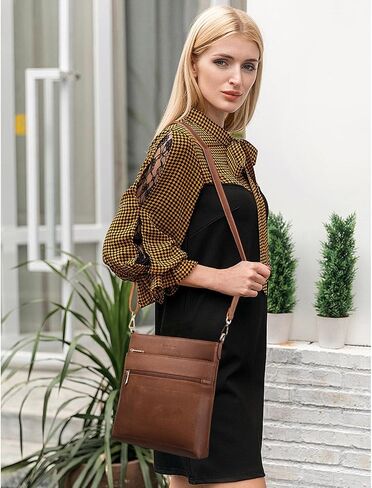 GAEKEAO Crossbody Bags for Women Trendy Vegan Leather Hobo Bag Shoulder Handbags Satchel Purse with Multi Zipper Pocket in Saudi Arabia