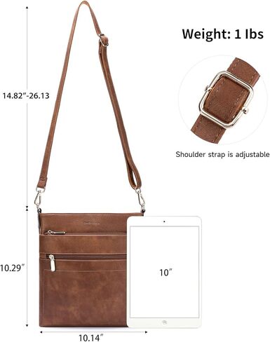 GAEKEAO Crossbody Bags for Women Trendy Vegan Leather Hobo Bag Shoulder Handbags Satchel Purse with Multi Zipper Pocket in Saudi Arabia