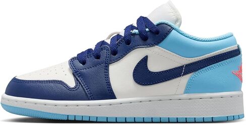 حذاء Air Jordan 1 Low Big للأطفال (شراعي/أزرق بارد/Hot Lava/Blue Void) in Saudi Arabia