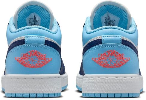 حذاء Air Jordan 1 Low Big للأطفال (شراعي/أزرق بارد/Hot Lava/Blue Void) in Saudi Arabia