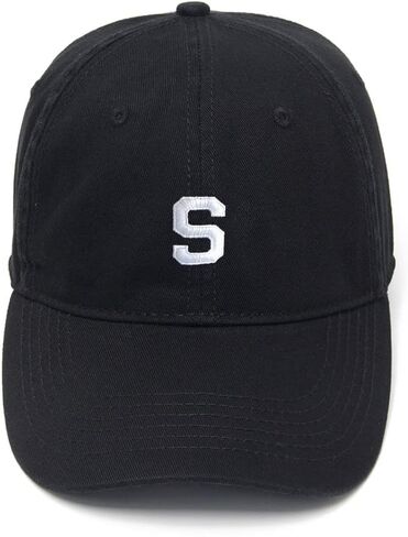 Cijia-Cijia Men's Baseball Caps Letter S Embroidered Dad Hat Washed Cotton Hat in Saudi Arabia