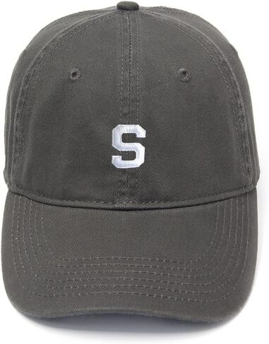 Cijia-Cijia Men's Baseball Caps Letter S Embroidered Dad Hat Washed Cotton Hat in Saudi Arabia