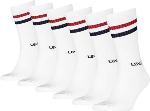 جوارب Levi's للرجال مكونة من 6 قطع، وسادة قدم مبطنة، دعم للقوس وتهوية شبكية in Saudi Arabia