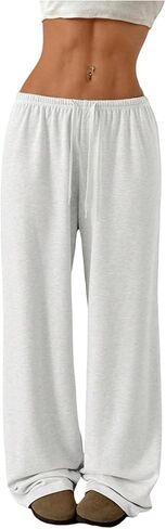 بنطال Verdusa النسائي بمقاس كبير مستقيم الساق كاجوال فضفاض طويل برباط خصر in Kuwait