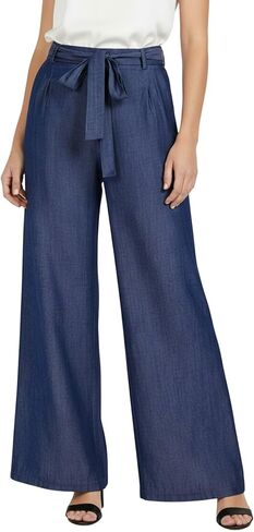 winkbay Women's Belted Wide Leg Palazzo Pants Dressy Casual High Waisted Work Office Trousers in Saudi Arabia