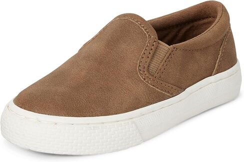 The Children's Place,Baby Boys and Toddler Casual Slip On Shoes,Grey Canvas,Toddler,11 in Saudi Arabia