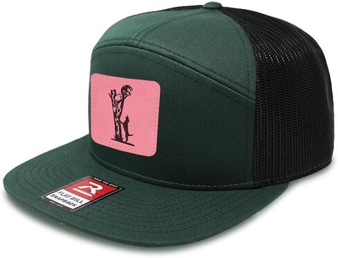 الايجابيات السريعة محفورة بيل مسطح سائق الشاحنة كاب رياضي شبكة الراكون الصيد الصيد Snapback الجلود التصحيح 7 لوحة القبعات قبعة in Kuwait
