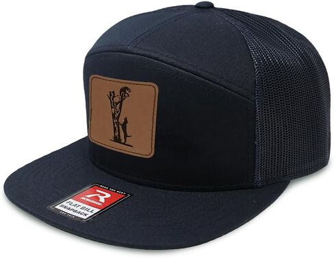 الايجابيات السريعة محفورة بيل مسطح سائق الشاحنة كاب رياضي شبكة الراكون الصيد الصيد Snapback الجلود التصحيح 7 لوحة القبعات قبعة in Kuwait