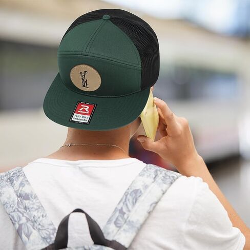 الايجابيات السريعة محفورة بيل مسطح سائق الشاحنة كاب رياضي شبكة الراكون الصيد الصيد Snapback الجلود التصحيح 7 لوحة القبعات قبعة in Kuwait
