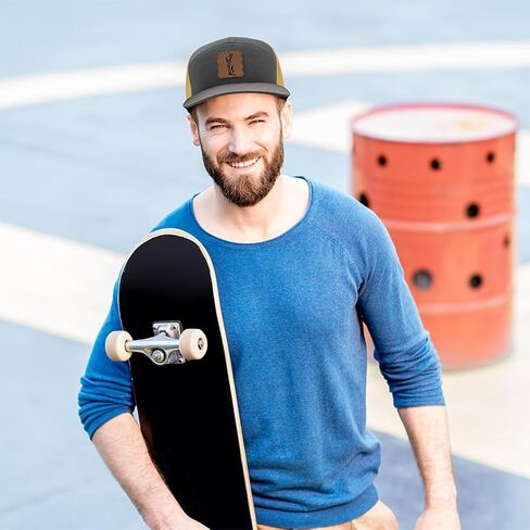 الايجابيات السريعة محفورة بيل مسطح سائق الشاحنة كاب رياضي شبكة الراكون الصيد الصيد Snapback الجلود التصحيح 7 لوحة القبعات قبعة in Kuwait