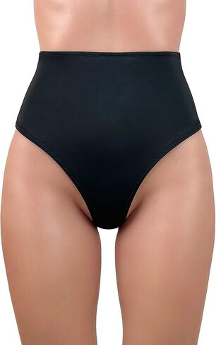 Calivora Women High Waist Bikini Bottom Thong Swimsuit Bottom Brazilian Bathing Suit Swim Bottom in Saudi Arabia