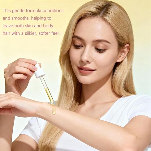 زيت نبات السرس روتوندوس العطري الطبيعي النقي 100%، 2 أونصة سائلة للعناية بالبشرة وإدارة الشعر، يدعم تقليل نمو الشعر غير المرغوب فيه (01) in Kuwait