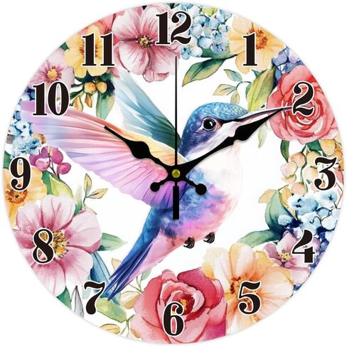 CHGCRAFT Bathroom Scene Wall Clock Bathtub Non-Ticking Clock 12 Inch Round Decorative Clocks Printed Wall Clock for Home Office Decoration in Saudi Arabia