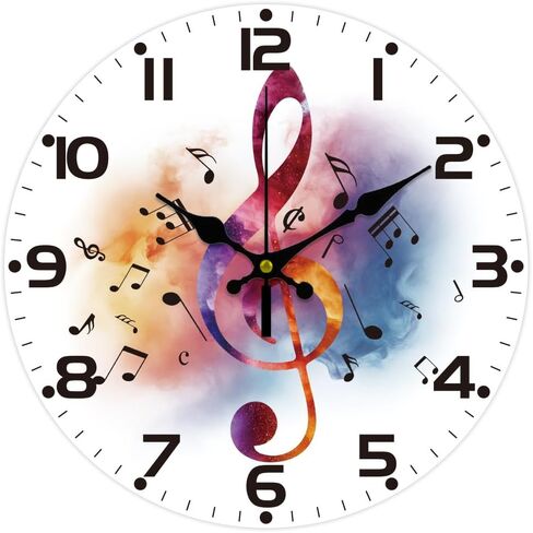 CHGCRAFT Bathroom Scene Wall Clock Bathtub Non-Ticking Clock 12 Inch Round Decorative Clocks Printed Wall Clock for Home Office Decoration in Saudi Arabia